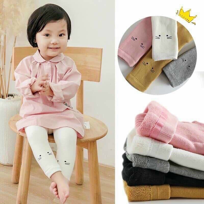 Quần Tất Legging Mèo Đẹp Loại Dày Cho Bé