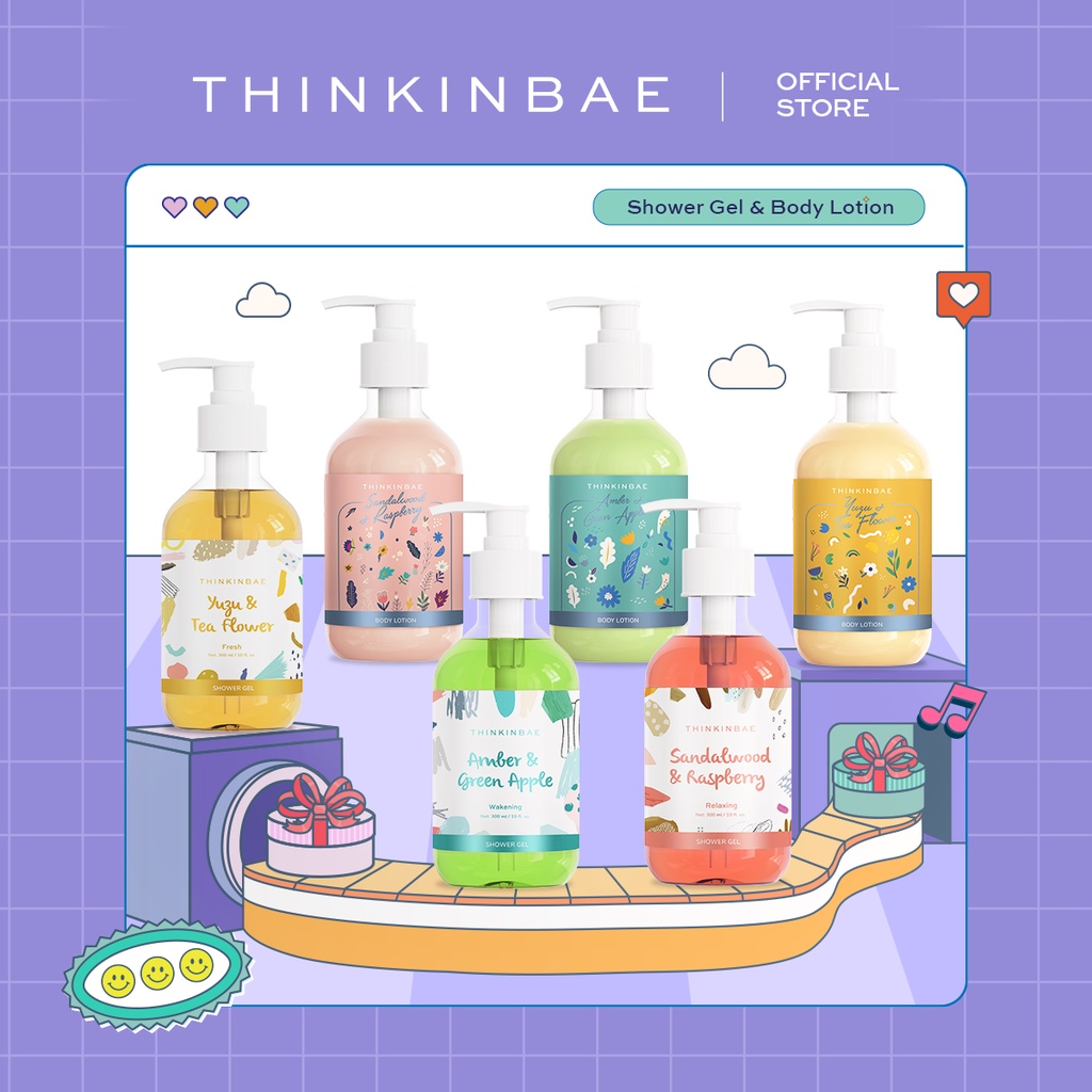 Combo Trọn Bộ Body Care Thinkinbae 300ml