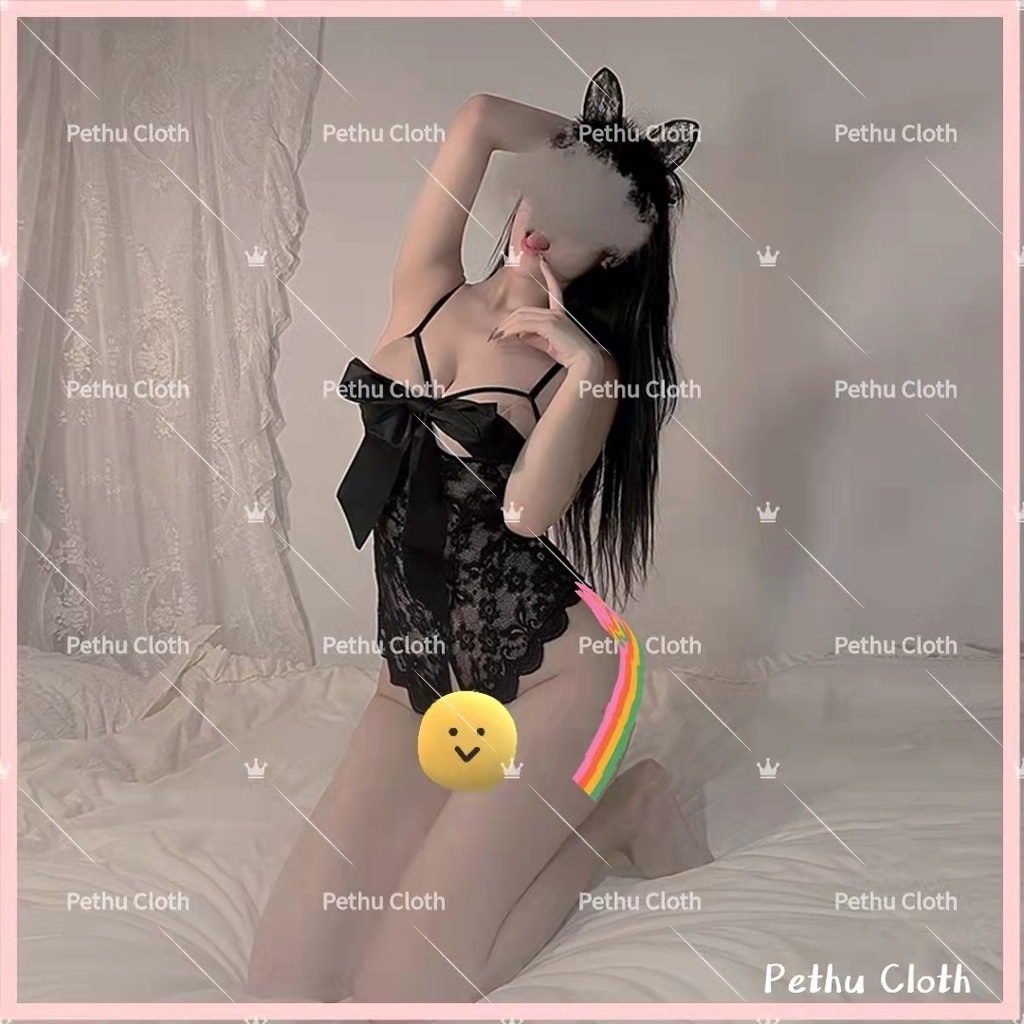 （Q1,HCM）Đồ Ngủ Sexy ren nữhở lưng ren ngực hack dáng hot hit cao cấp---Freesize 40-58kg--008