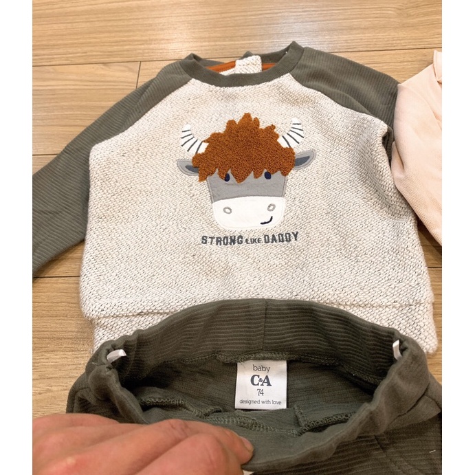 Bộ nỉ CA Baby cho bé siêu xinh