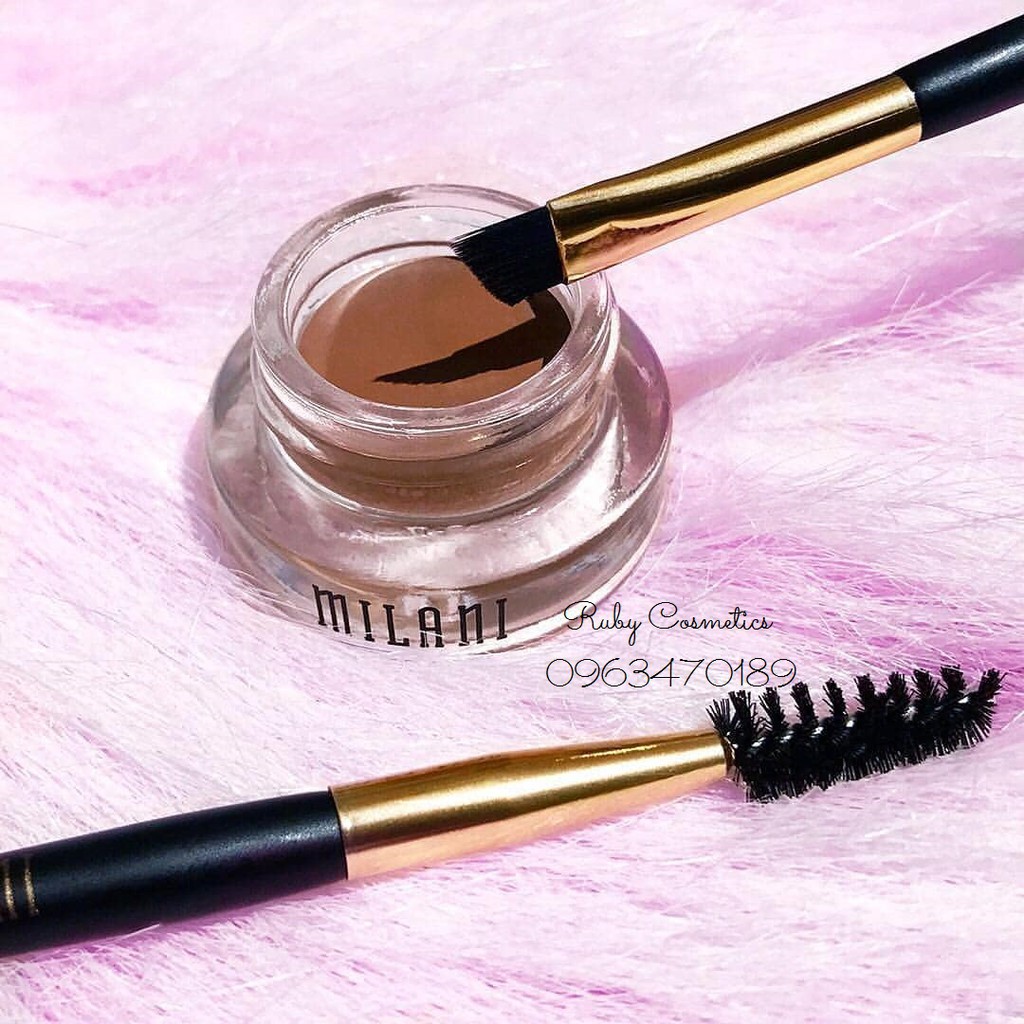 Gel Kẻ Mày Milani Stay Put Brow Color Kèm Cọ (2,6g) - Kẻ Mày dupe hoàn hảo của Anastasia Berverly Hills