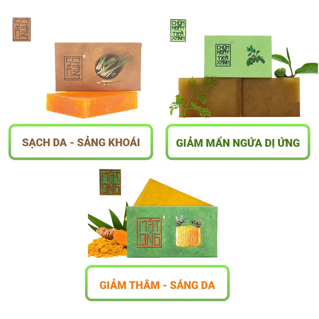Xà Bông Sinh Dược Giảm Mụn Lưng 100% Thành Phần Từ Thiên Nhiên