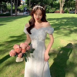 váy tiểu thư trắng