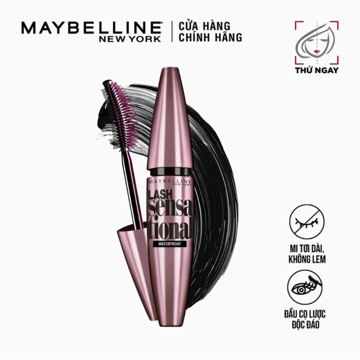 Mascara Maybelline Lash Sensational Mascara (Hồng nude)