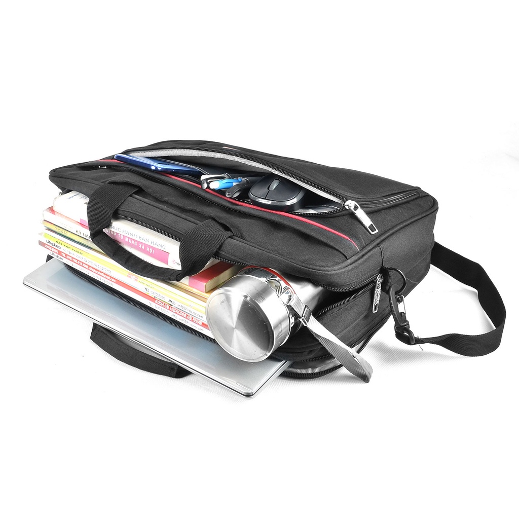 Cặp Đa Năng 2 kiểu dùng HINTAS (CĐN 209) Loại Lớn Đi Học Đi Làm nhiều ngăn đựng Laptop 15.6'' phù hợp học sinh lên lớp 6