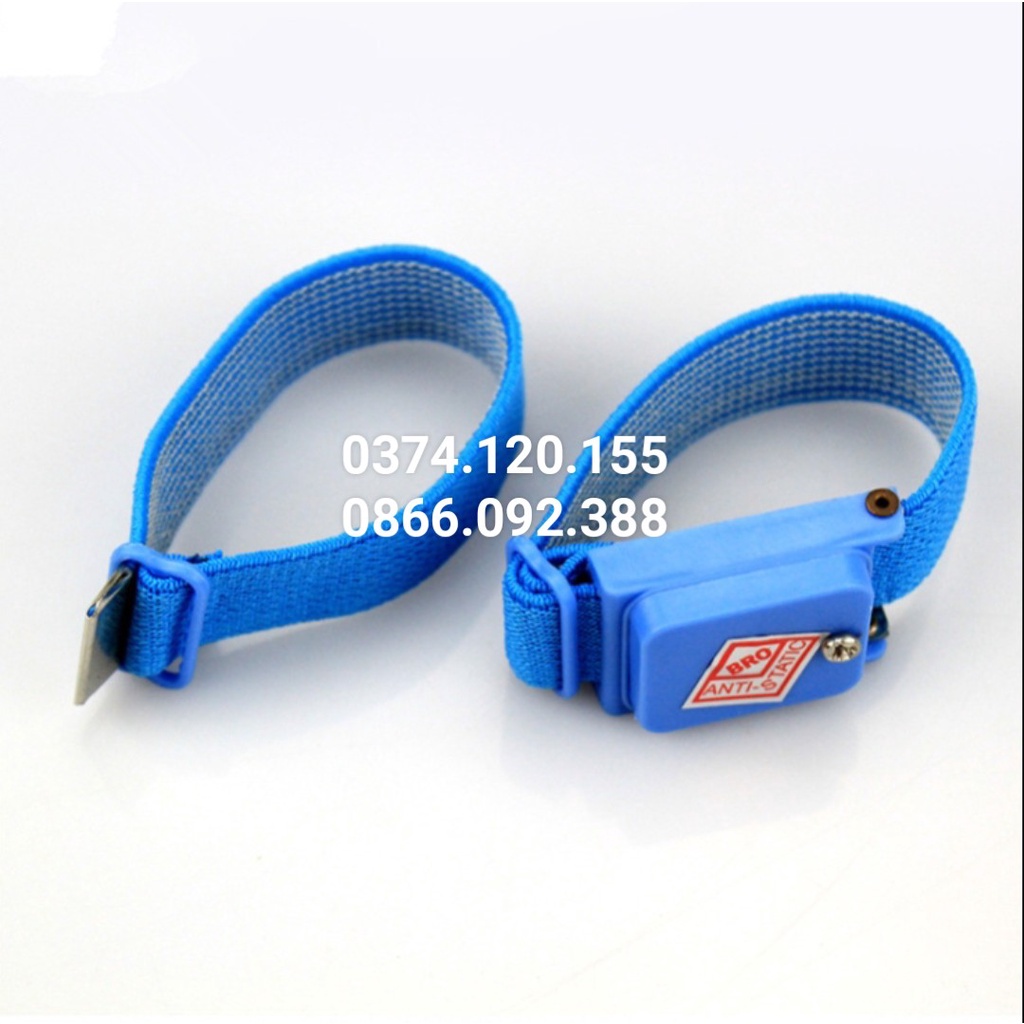 Vòng đeo tay chống tĩnh điện LEKO (có dây và không dây) màu xanh dương dùng trong phòng sạch chất liệu nhựa PVC và thép | BigBuy360 - bigbuy360.vn