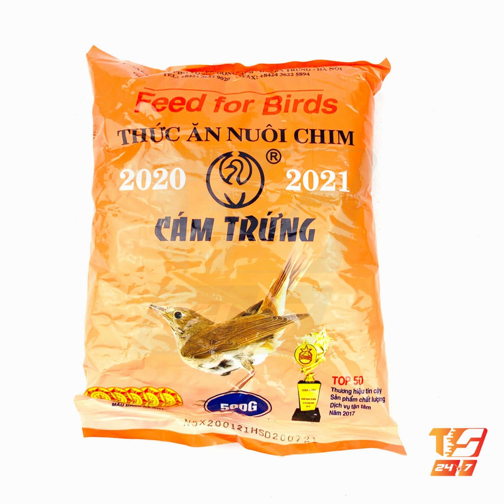[Mã PET50K giảm Giảm 10% - Tối đa 50K đơn từ 250K] Cám Trứng Ba Vì (Không Tem) 500g - Thức Ăn Chim