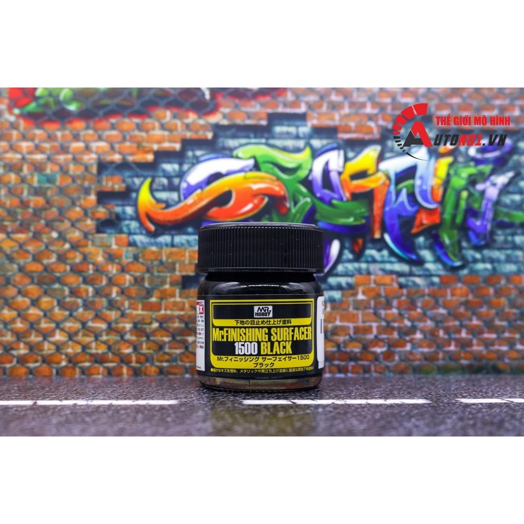 Lacquer sơn lót mô hình màu đen - trắng - xám hạt 1500 Sf288 - Sf289 - Sf291- Sf292 Mr.Hobby