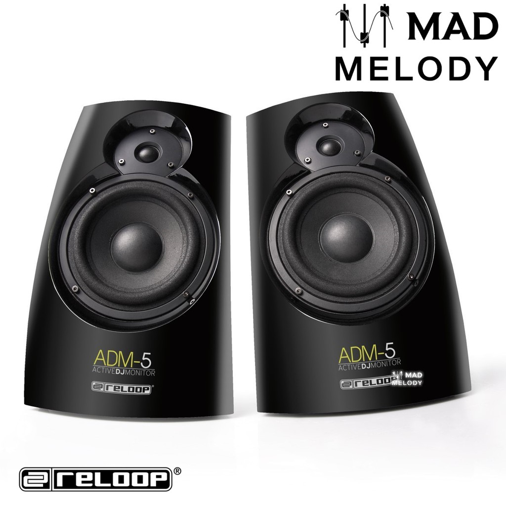 Reloop ADM-5 5.25" Active DJ Monitor Speakers, Pair (loa chuyên DJ/kiểm âm giá rẻ, 1 cặp, NEW & chính hãng)