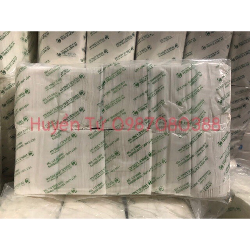 Giấy ăn rút Linh An cao cấp có mùi hương quế gói 1kg