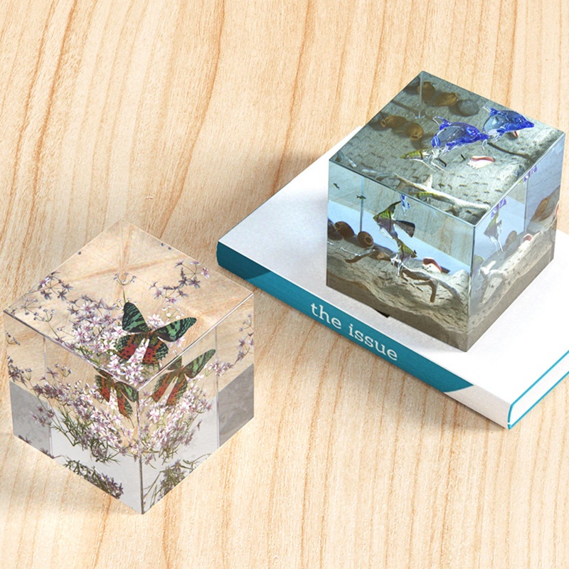 Khuôn Silicone Làm Nến / Xà Phòng Hình Khối Lập Phương DIY