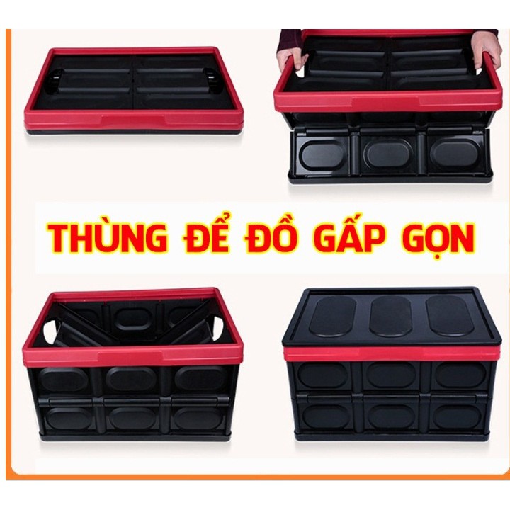 Hộp Đựng Đồ Ô tô Gấp Gọn Để Cốp Sau, Đa Năng dùng trên ô tô, bắt mắt, rất tiện ích