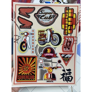 Tem logo sticker super cub