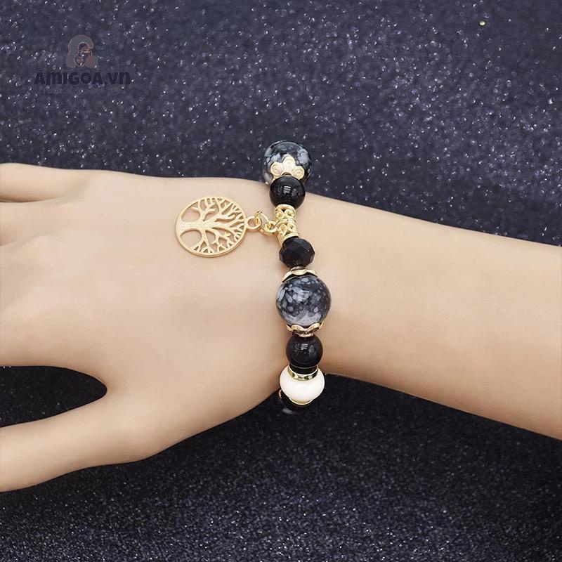 ✨✨Vòng Đeo Tay Bằng Đá Tự Nhiên Thời Trang Sành Điệu Cho Nữ