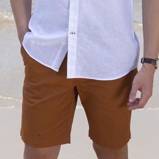 Quần short nam DGCs cạp vuông kiểu dáng basic chất liệu cotton thoáng mát thoải mái vận động SQSBB07M