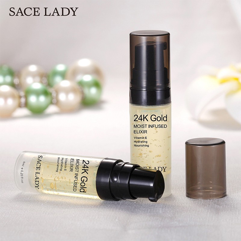 【Ready Stock】SACE LADY Moisturizing Serum 24K Makeup Rose Gold Foil 6ml Capacity | BigBuy360 - bigbuy360.vn