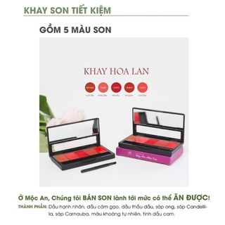 Khay son hoa Lan Cococherry Mộc An