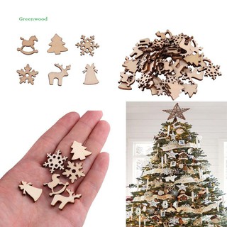 Set 50 miếng gỗ trang trí chủ đề Noel