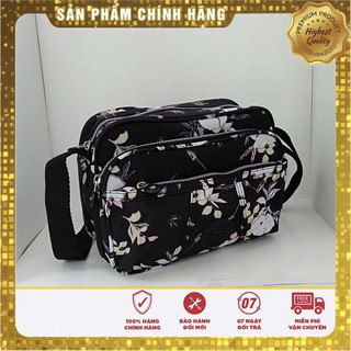 KIPLING Túi đeo chéo 18x25cm họa tiết hoa vải dù siêu nhẹ, chống thấm nước, dễ dàng vệ sinh vết bẩn