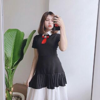 Đầm tiểu thư dập li