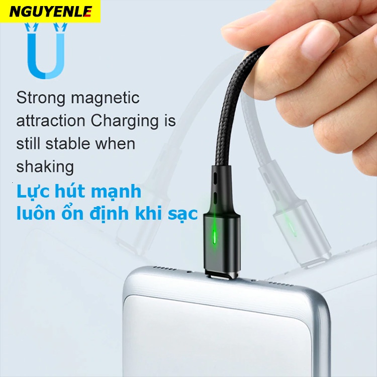 Cáp sạc nhanh 100W PD Type C to C Samsung MacBook iPad Pro HP DELL có truyền dữ liệu