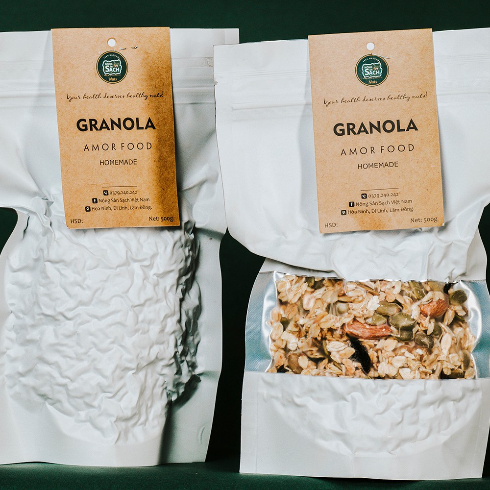  Yến Mạch Ăn Liền Granola Homemade 500g