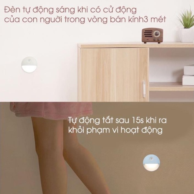 Đèn Led cảm ứng dán tường