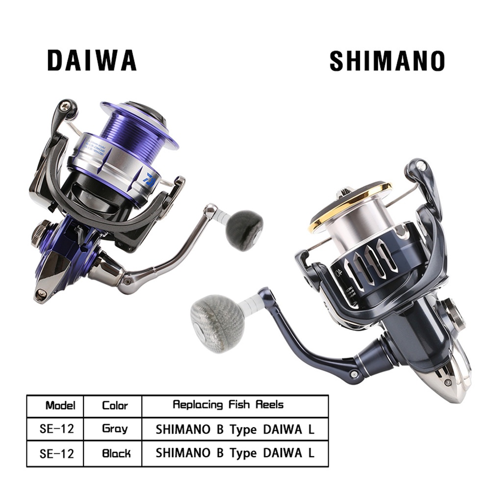 Tay quay máy câu cá Shimano B & Daiwa L