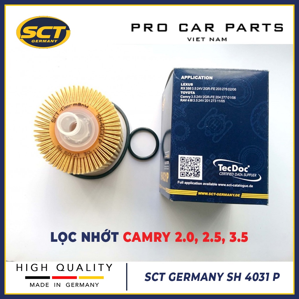 Lọc Nhớt Camry Q 3.5, G 2.0, G 2.5, Q 2.5 SCT GERMANY SH 4031P