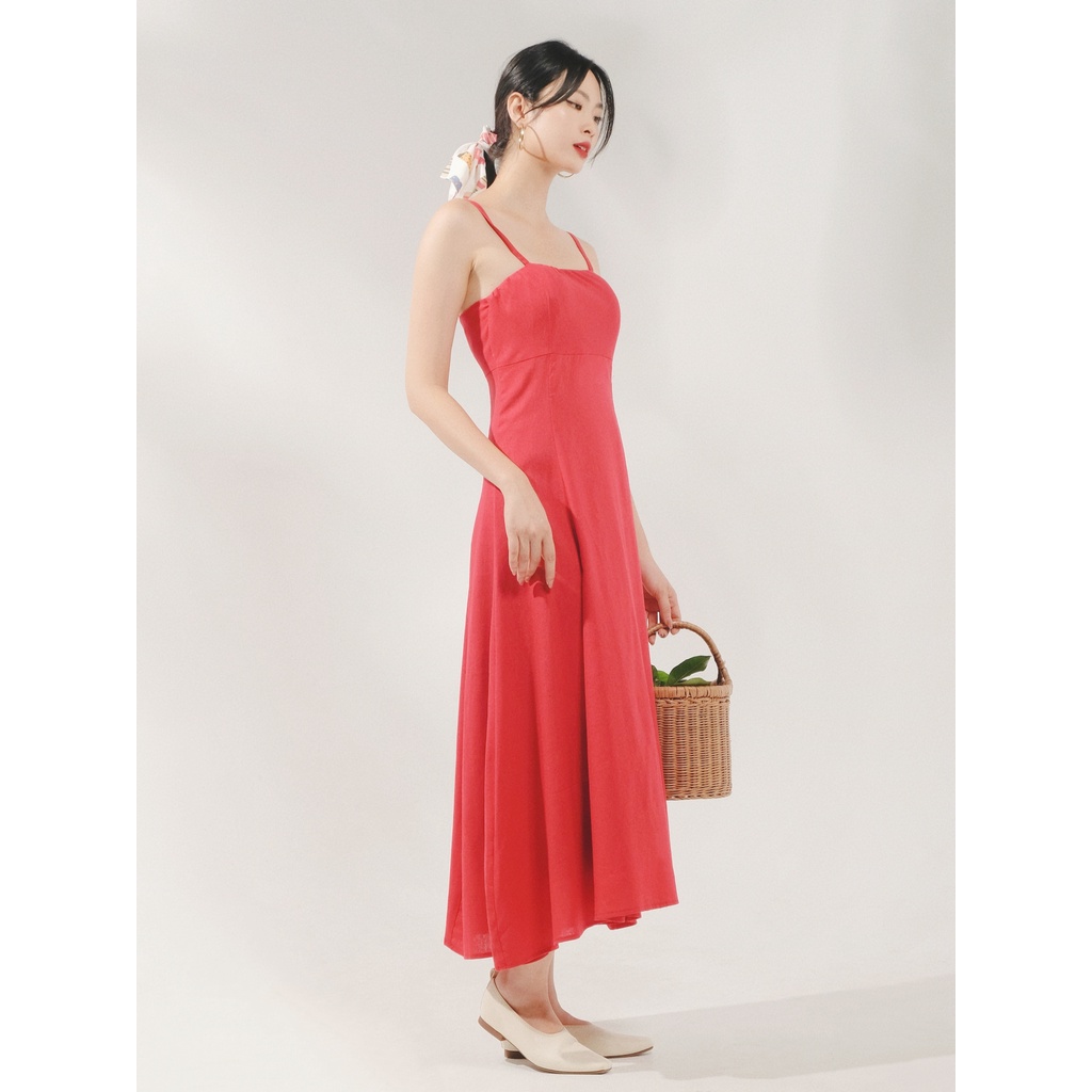 THE19CLUB - Váy linen 2 dây tự điều chỉnh - YAMA DRESS