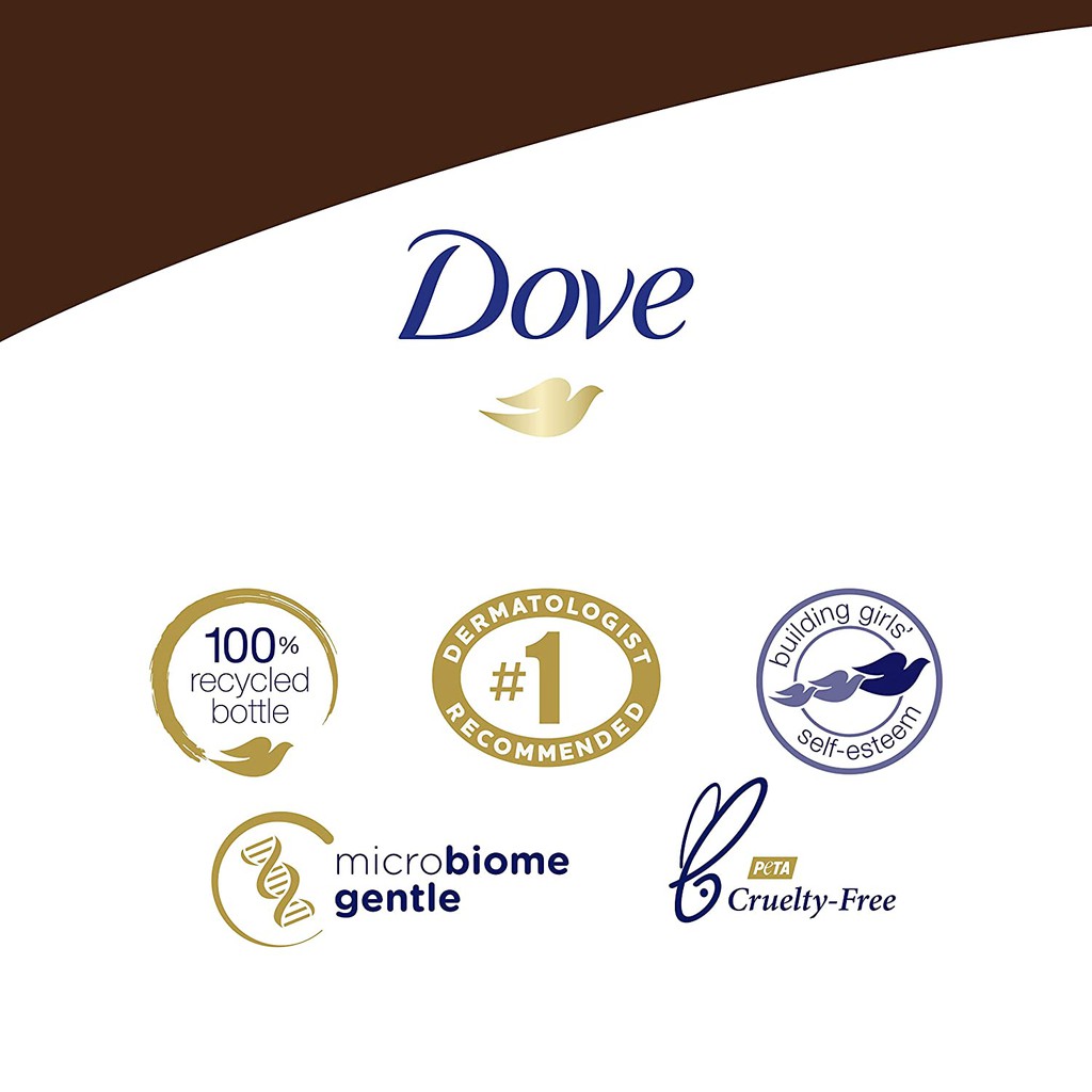 Sữa tắm dưỡng ẩm da Dove Purely Pampering Body Wash for Dry Skin Coconut Butter and Cocoa Butter 650ml (Mỹ)