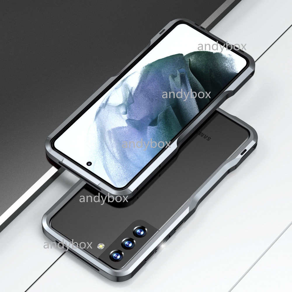 LUPHIE Ốp Điện Thoại Dạng Giáp Viền Kim Loại Cho Samsung S22 S21 Ultra Case Galaxy S21 + S22 +