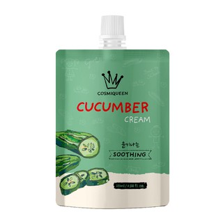 COSMIQUEEN CUCUMBER Kem dưỡng ẩm trang điểm chiết xuất dưa leo Hàn Quốc
