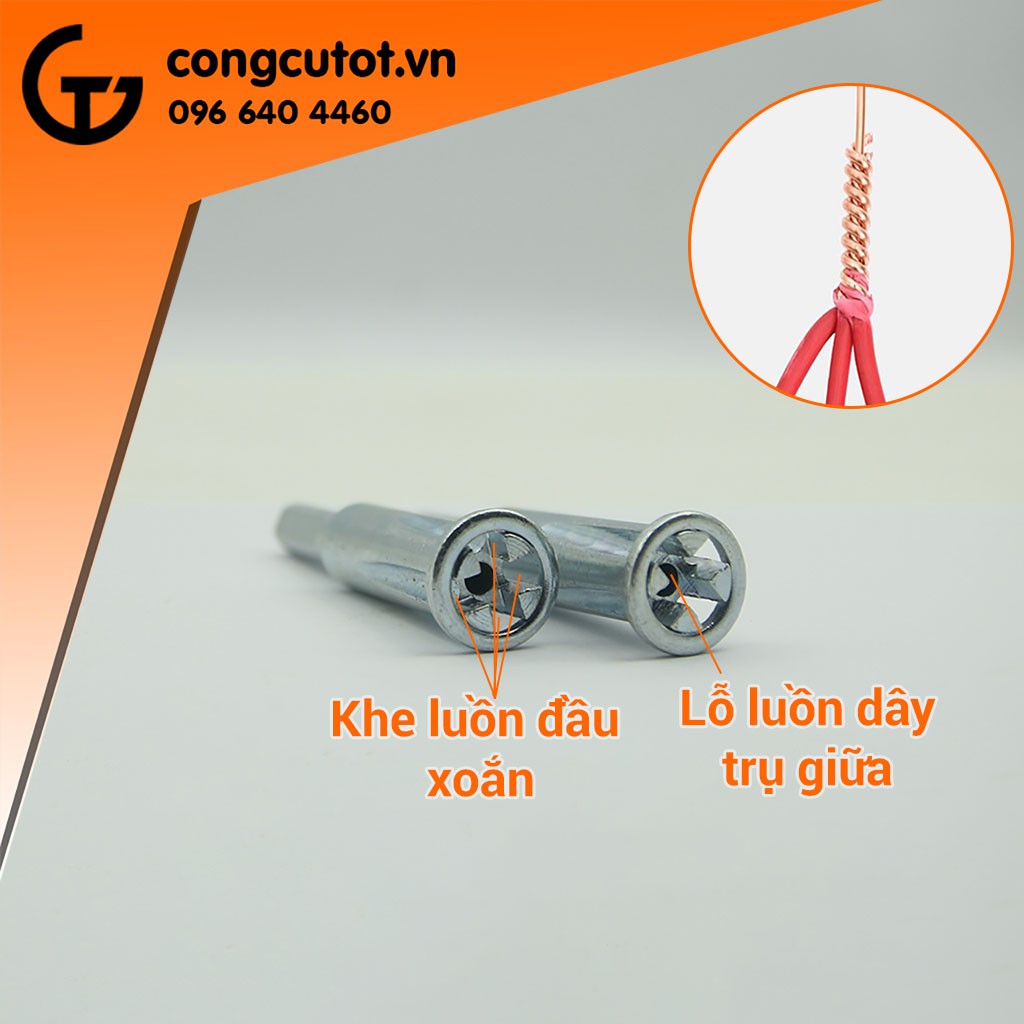 ĐẦU XOẮN NỐI DÂY ĐIỆN 4mm 5 DÒNG