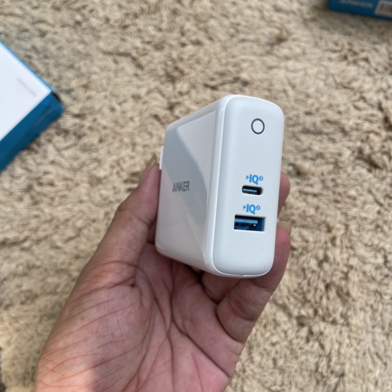 Củ sạc Anker 2 cổng 60w Power Port Atom III PD/QC 3.0 GaN - mã A2322