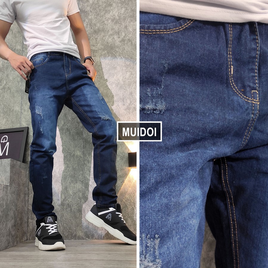[Mã FAMALLT5 giảm 15% đơn 150K] Quần jean nam ống suông Q150 (Xanh) MĐ | BigBuy360 - bigbuy360.vn