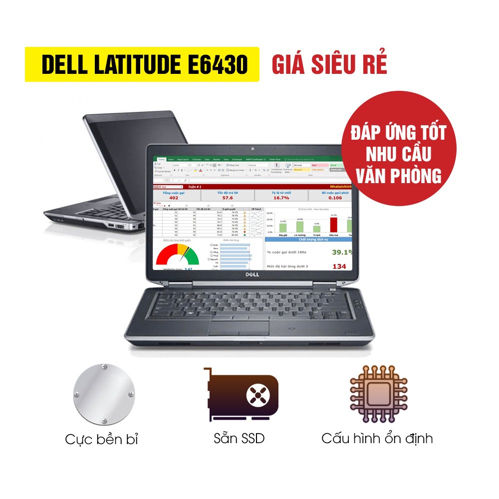 Laptop Dell Latitude E6430 core I5 ram 4G ổ SSD 128G Nhập khẩu Mỹ Nguyên chiếc