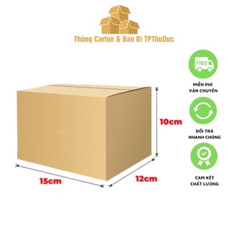 Combo 10 Thùng Carton Size 15x12x10cm hộp đóng hàng hoá