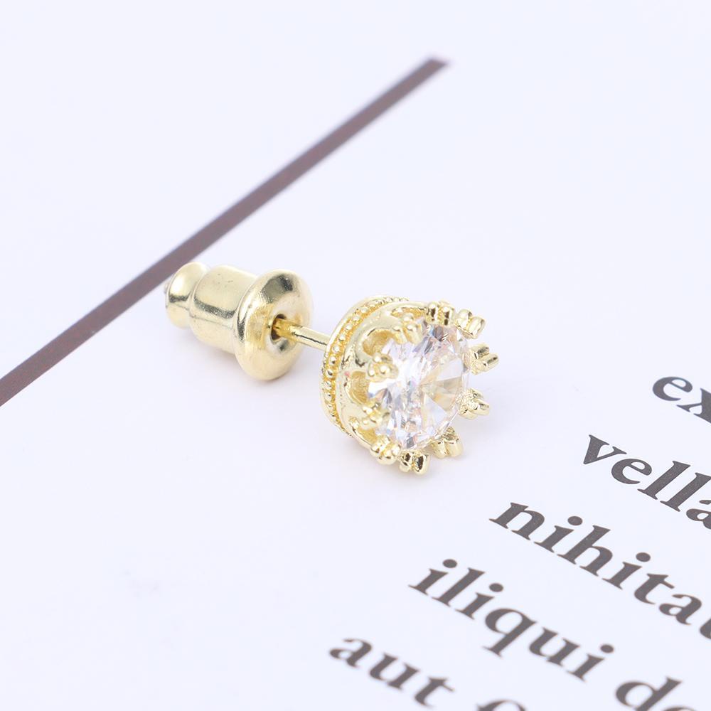 1 Đôi Khuyên Tai Zircon Lấp Lánh Thời Trang Cho Nữ