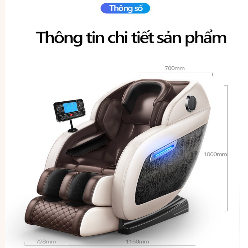 JSK6806WYJ ghế massage máy mát xa toàn thân kiểu phi thuyền không trọng lực bảng điều khiển LCD cảm ứng cỡ lớn da hoa vă
