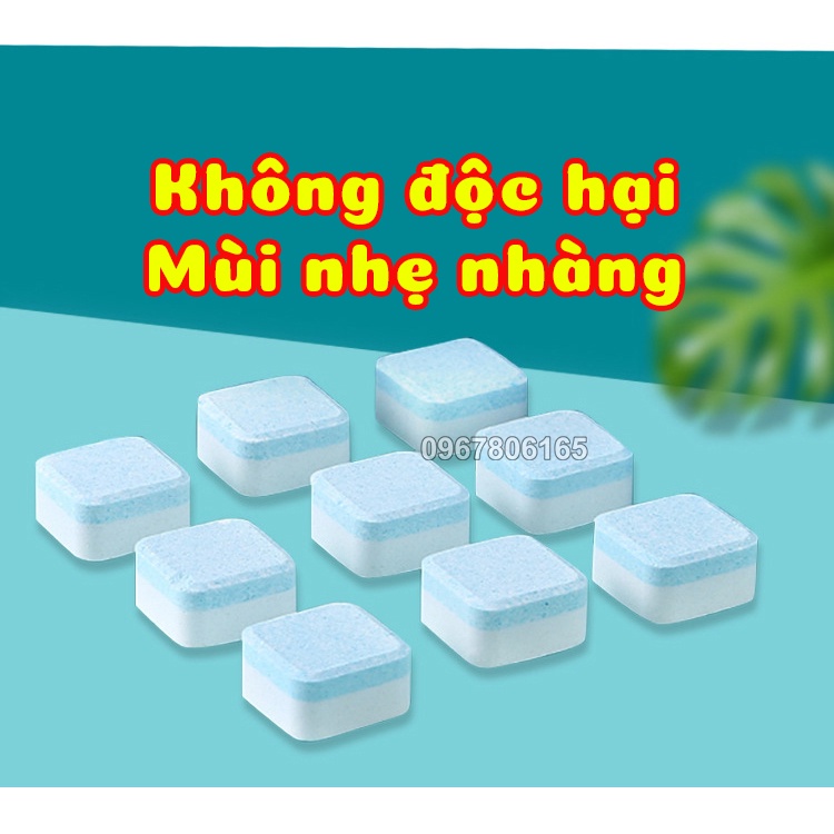Viên Tẩy Lồng Máy Giặt, Diệt Khuẩn, Tẩy Chất Cặn Bẩn Lồng Máy Giặt – Hộp 12 Viên
