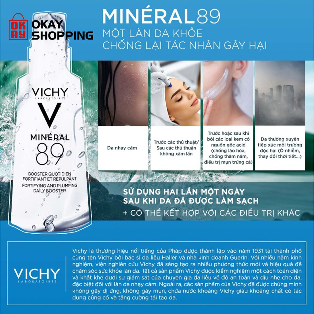 Dưỡng chất núi lửa cô đặc phục hồi và bảo vệ da Vichy Mineral 89 - MB121200 (75ml) | WebRaoVat - webraovat.net.vn