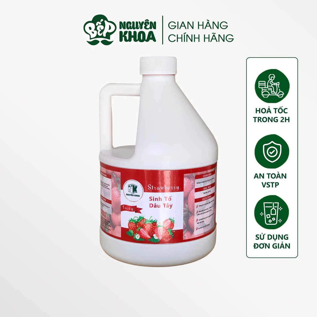 Sinh tố dâu tây nguyên khoa bình 2 lít - BẾP NGUYÊN KHOA