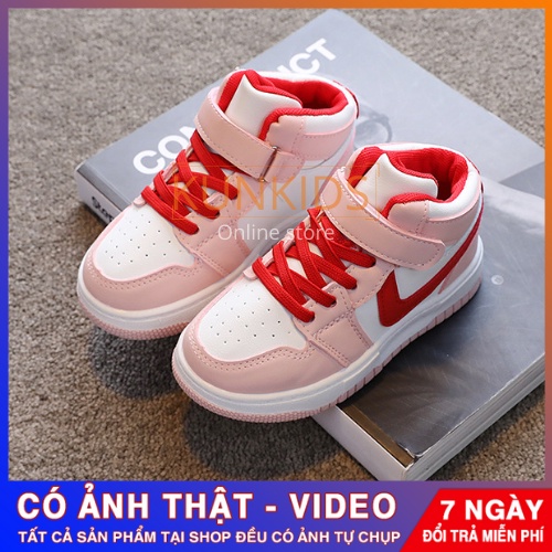 🌺 giày thể thao bé gái xuất khẩu cổ cao cổ nhỡ giày trẻ em học sinh từ 4-14 tuổi size 32-37