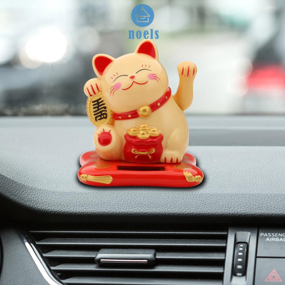 Mô Hình Mèo Thần Tài Cầu Tài Lộc Xinh Xắn Dùng Để Trang Trí Ô Tô