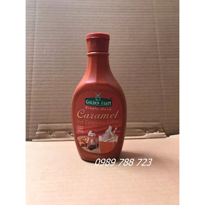 Sốt Golden Farm  Chai 630g trang trí đồ uống, bánh, kem sữa chua hạ long cực đẹp và ngon