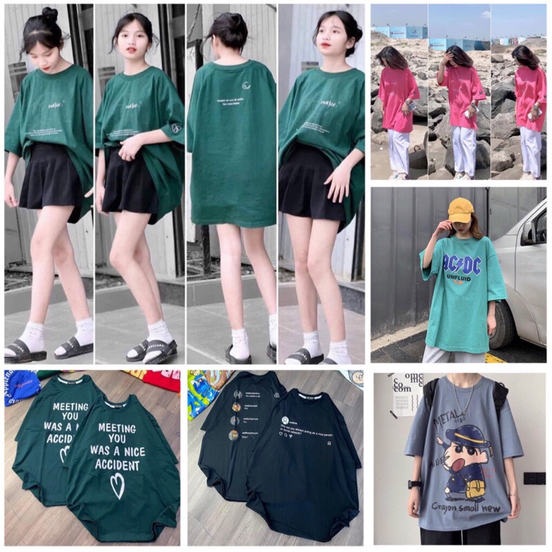 Áo Thun Tay Lỡ Unisex Hoa Cúc -ABCD, Áo Phông Form Rộng Ảnh Thật