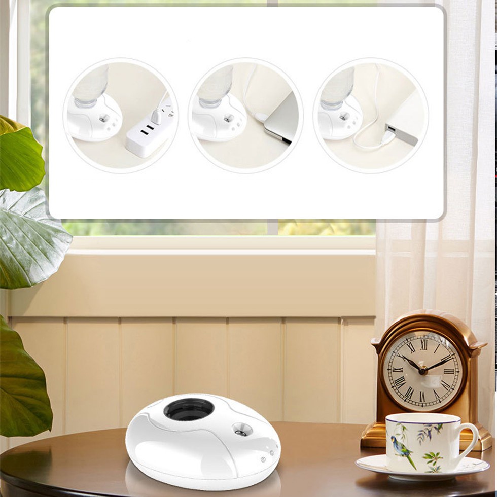 Máy tạo độ ẩm không khí trong nhà, loại bỏ khô, máy sương mù, trong nhà, sử dụng xe hơi, đèn USB + LED
