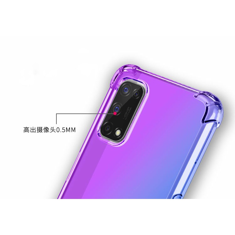 Ốp lưng dẻo đa sắc Oppo Realme Q2 / Realme V5 chống sốc chống ố vàng lồi 4 góc