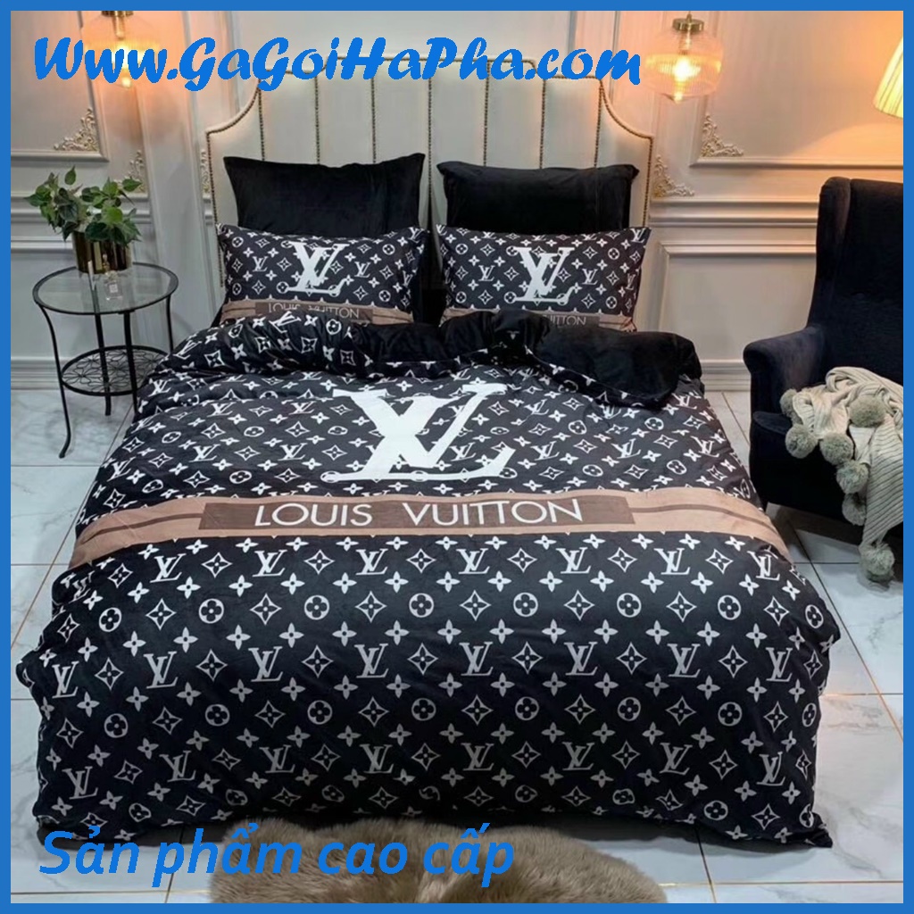 Bộ chăn ga gối nỉ in cao cấp sang chảnh, bộ ga giường nỉ loại 1 xịn xò